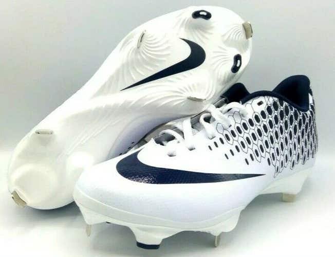 Nike Lunar Vapor (US Size 15) Men's Ultrafly Elite 2 Baseball Cleat White Navy Blue