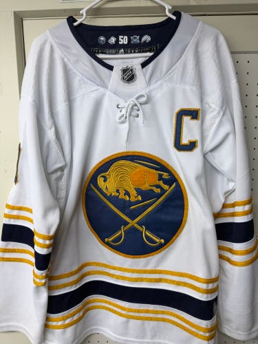Jack Eichel - Buffalo Sabres 50th Anniversary- Size 50 Men's Adidas Jersey (Used)