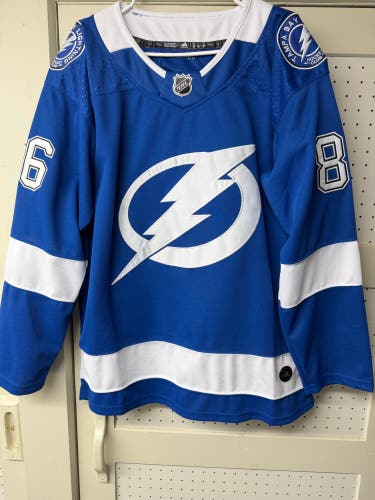 Nikita Kucherov - Tampa Bay Lightning Home - Size 50 Men's Adidas Jersey (Used)