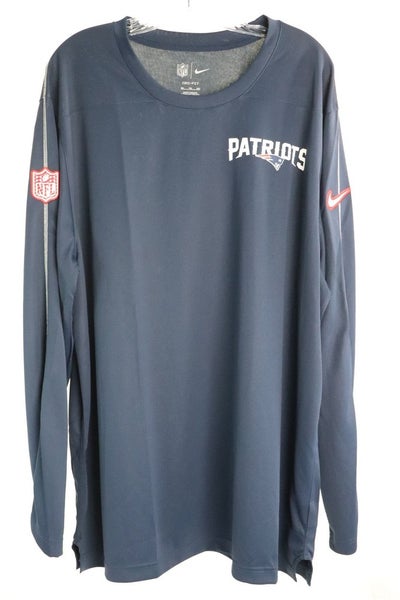 New England Patriots Nike Sideline Coach Dri-FIT NFL Long-Sleeve Top Men's XXL