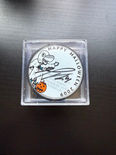 San Jose Sharks Marc-Edouard Vlasic #44 Signed Puck