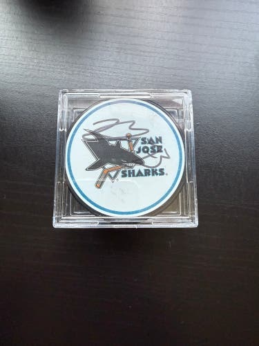 San Jose Sharks Noah Gregor #73 Signed Puck