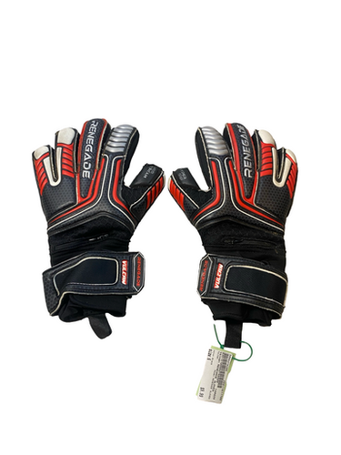 Used Valken RENEGADE GLOVES Soccer Goalie Gloves Black 6 11706-S000370286
