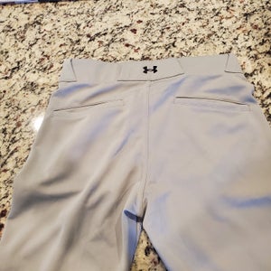 Gray Unisex Medium Under Armour Game Pants (Used)