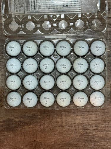 24 Titleist Pro V1 Golf Balls - 4A Near-Mint Condition, 2024/2025 Models