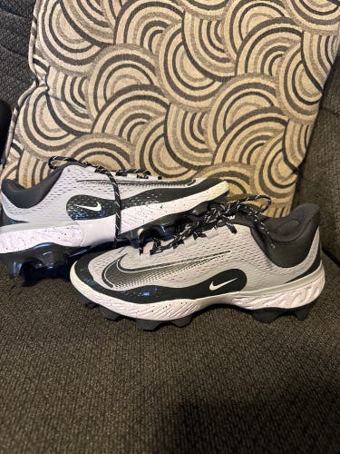 New Metal Nike Alpha Huarache Elite 4 Sz 11.5