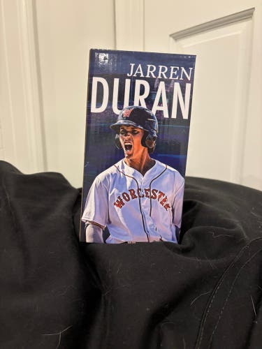 Jarren Duran bobble head from 2022 Worcester Red Sox with voice chip that makes noise