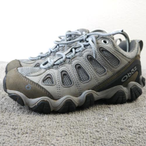 Oboz Sawtooth II Low Womens Size 8 Hiking Shoes Gray Trail Boots Lace Up
