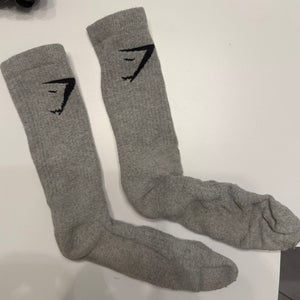 Grey abd Black Adult Unisex Large/Extra Large Sock (Used)