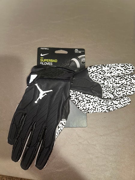 Men's Nike Superbad Football Jordan Receiver Gloves Black 3XL