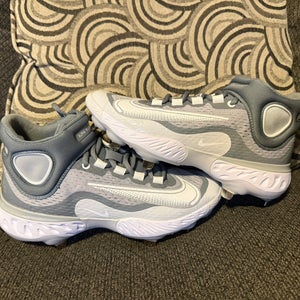 New Metal Nike Alpha Huarache Elite 4 Sz 7