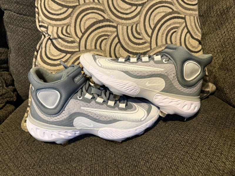 New Metal Nike Alpha Huarache Elite 4 Sz 7