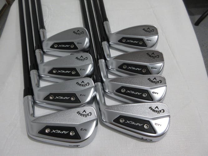 Callaway Apex MB 24 Forged Iron Set - 4-PW, AW- Regular Graphite +1" Long - MINT