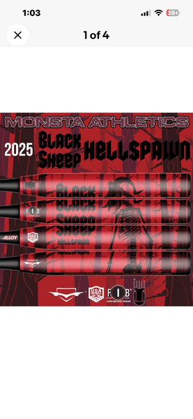 2025 Monsta Black Sheep “ASA ” Bat 26 oz 1/2 oz EL. (Used)