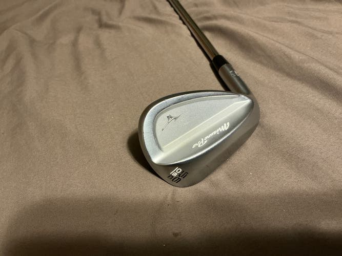 Men's Mizuno Mizuno Pro T-3 Soft White Satin Left Hand Wedge Wedge Flex 56 Degree Steel Shaft (Used)