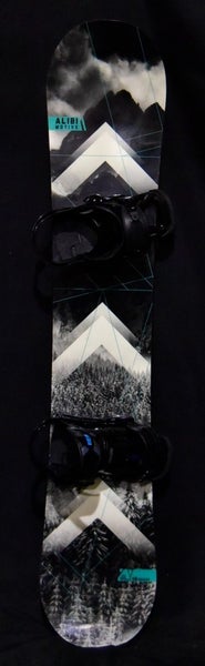 ALIBI MOTIVE SNOWBOARD SIZE 163W CM WITH BURTON LARGE BINDINGS