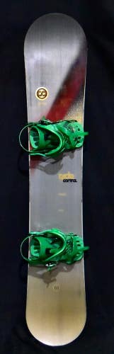 RIDE CONTROL SNOWBOARD SIZE 162 CM WITH EXTRA LARGE BINDINGS