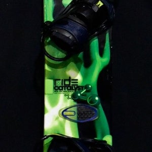 RIDE CATALYST SNOWBOARD SIZE 156 CM WITH BURTON LARGE BINDINGS