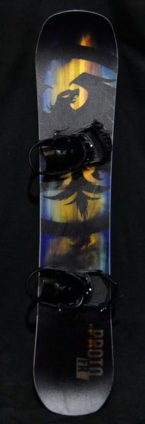 NEVER SUMMER PROTO FR SNOWBOARD SIZE 162 CM WITH NEW ROSSI EXTRA LARGE BINDINGS