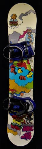 ROME LABEL SNOWBOARD SIZE 142 CM WITH MORROW MEDIUM BINDINGS