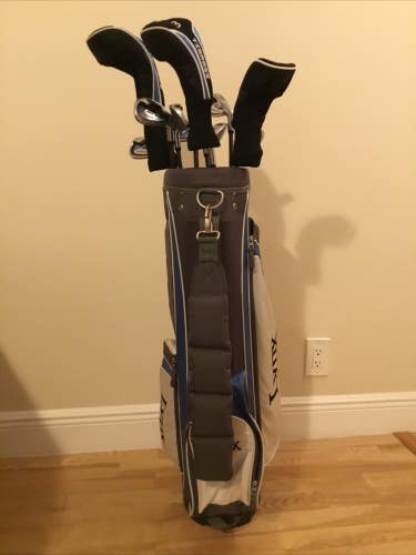 Lynx Ladies Tigress Full Set (D, 3W, 4H, 5-PW-SW) Graphite Shafts & Cart Bag