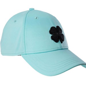 NEW Black Clover Live Lucky Premium Clover #130 Black/Aqua Fitted S/M Golf Hat