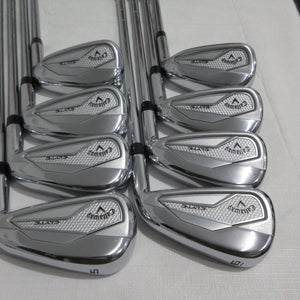 Callaway Elyte Iron Set - 5-PW, AW, GW - Stiff Flex Steel - NEAR MINT