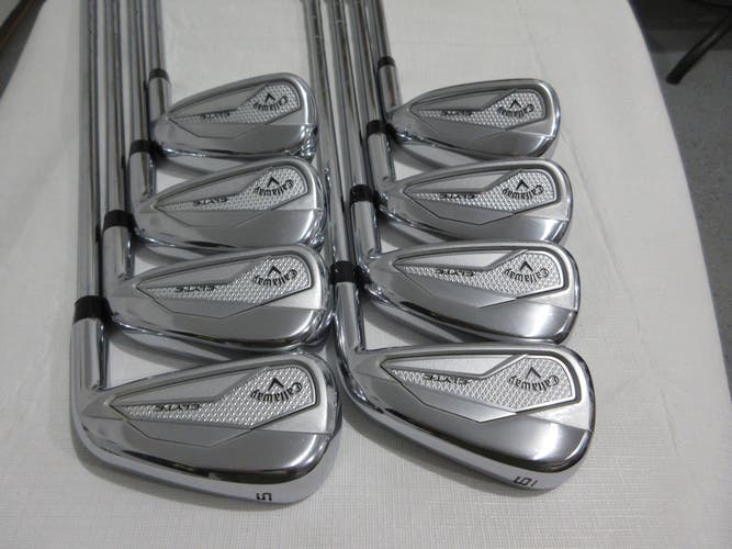 Callaway Elyte Iron Set - 5-PW, AW, GW - Stiff Flex Steel - NEAR MINT