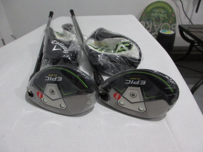 Callaway Epic Flash Hybrid Set - 3H - 4H - 17* - 20* - Stiff Flex Graphite - NEW