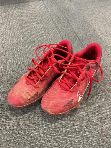 Used Nike TROUT BB/SB Cleats Red Junior 04 11614-S000229268