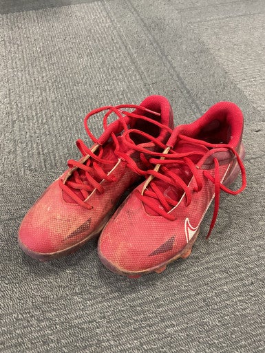 Used Nike TROUT BB/SB Cleats Red Junior 04 11614-S000229268