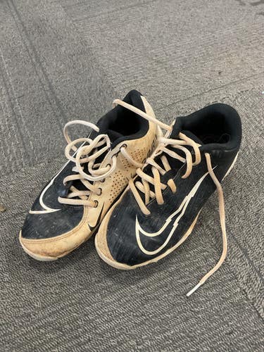Used Nike VAPOR BB CLEATS BB/SB Cleats Black Junior 01.5 11614-S000229267