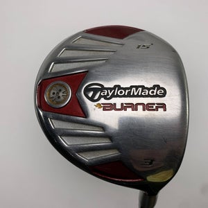 TaylorMade Burner Steel 2007 3 Fairway Wood 15* REAX 50g Stiff Graphite Mens RH