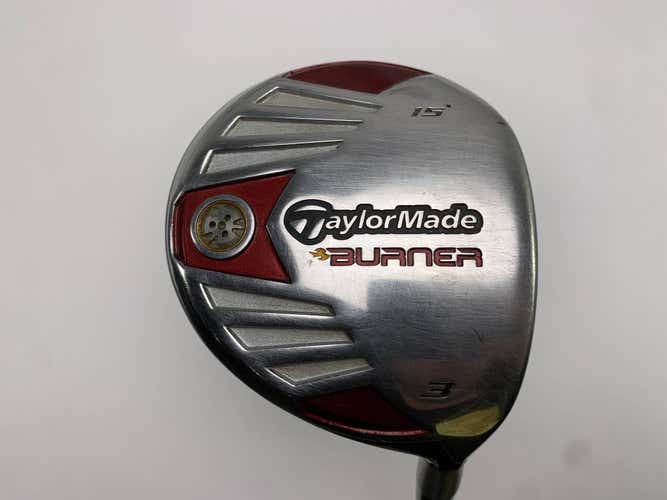TaylorMade Burner Steel 2007 3 Fairway Wood 15* REAX 50g Stiff Graphite Mens RH