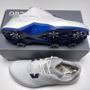 ECCO Golf Biom G5 Golf Shoes White Blue Men's SZ 9.5 NEW
