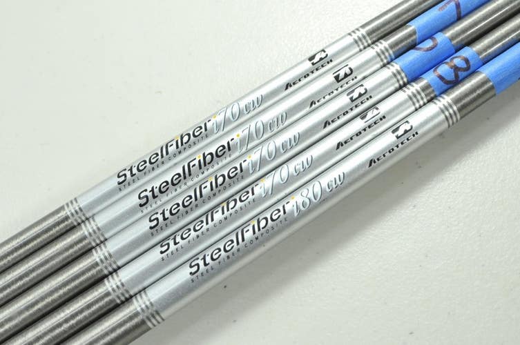 Aerotech SteelFiber 80g Regular Flex Iron Shaft Set 5pc .355 Tip  # 209356