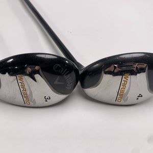 Callaway Warbird 3 & 4 Hybrid Set 19* 22* Warbird 75g Regular Graphite Mens RH