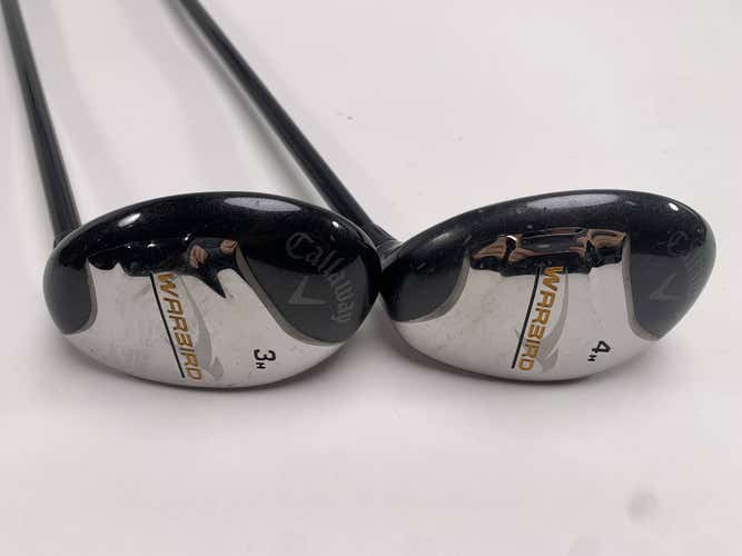Callaway Warbird 3 & 4 Hybrid Set 19* 22* Warbird 75g Regular Graphite Mens RH