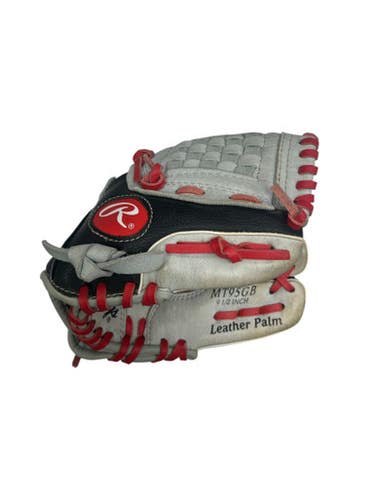 Used Rawlings MIKE TROUT MODEL BB/SB Glove RH Throw Grey 9 1/2" 11863-S000025136