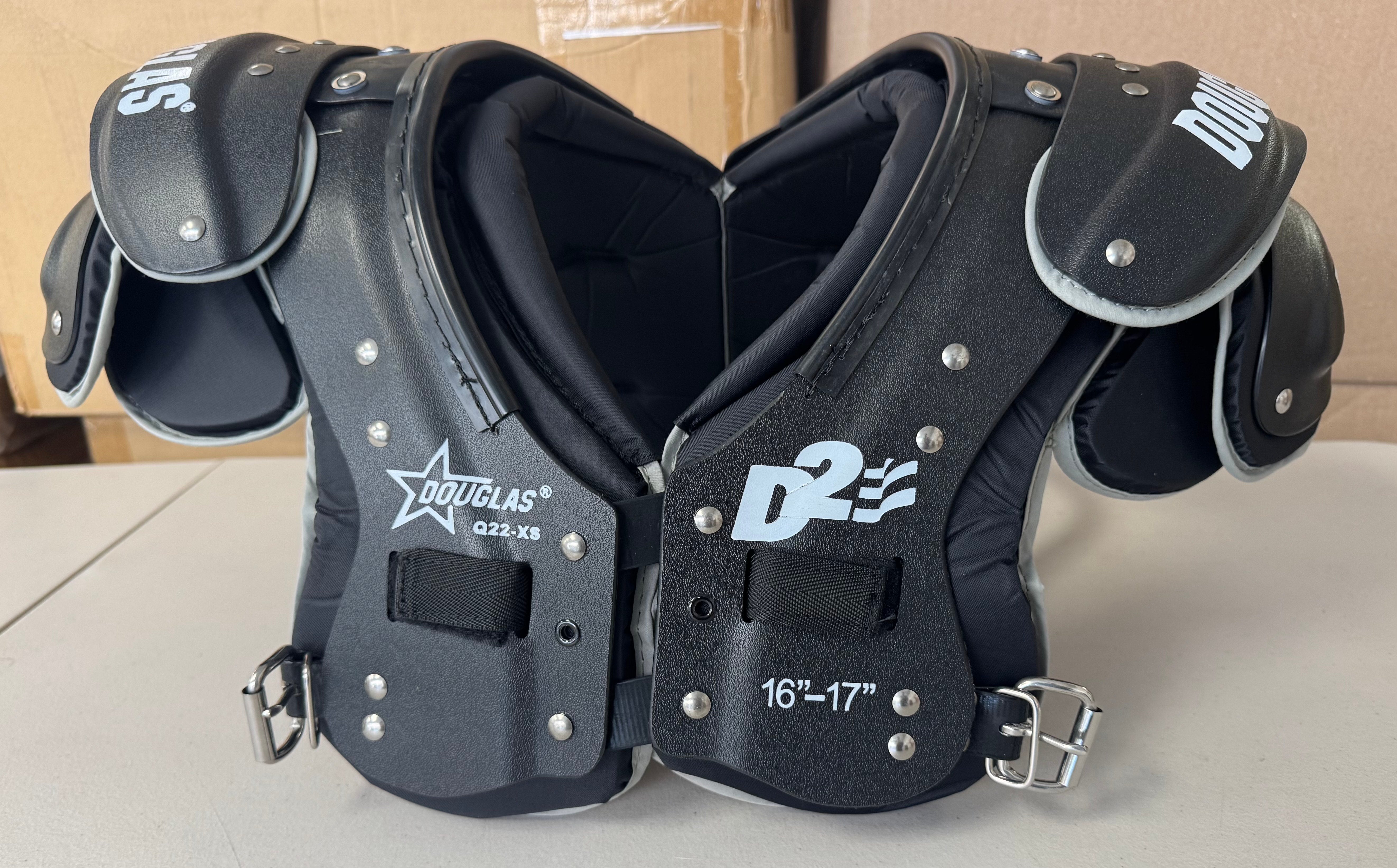 Extra Small Adult Douglas Shoulder Pads (New) - DOUGLASSP FF17-XS