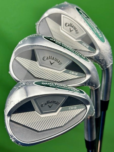 Callaway 2026 CB 12 Wedge Set 50-12, 54-14, 58-12 GW SW LW Steel Right Hand NEW!