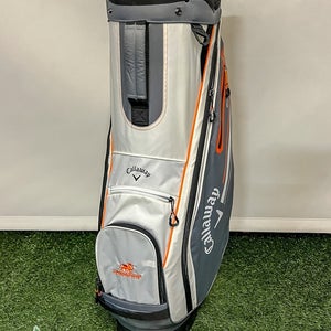 2023 Callaway CHEV 14 Way Golf Cart Carry Bag Grey/White/Orange DragonRidge CC