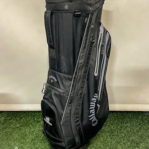 2023 Callaway CHEV 14 Way Golf Cart Carry Bag Black/Grey DragonRidge CC