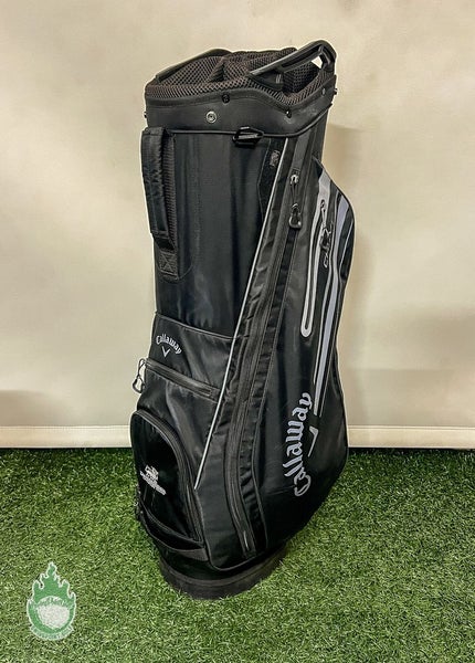 2023 Callaway CHEV 14 Way Golf Cart Carry Bag Black/Grey DragonRidge CC