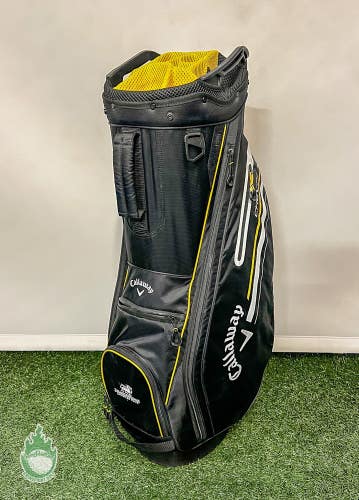 2023 Callaway CHEV 14 Way Golf Cart Carry Bag Black/Gold DragonRidge CC