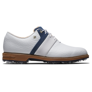 FOOTJOY PREMIERE SERIES PACKARD LX WHITE/NAVY PREVIOUS SEASON