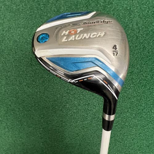 Tour Edge Golf Hot Launch #4 Fairway Wood 17 MRH Stiff Flex Graphite Shaft 43"