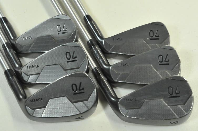 Sub 70 TAIII Forged Black 6-PW,AW Iron Set Regular Flex Right KBS Steel # 170666