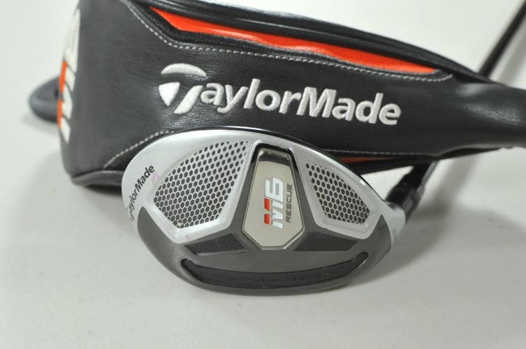 LEFT HANDED TaylorMade M6 Rescue 4-22* Hybrid Senior Flex Atmos Graphite #178361