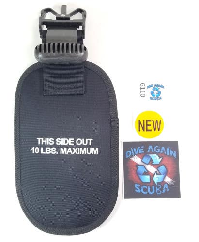 1X Sherwood Replacement Weight Pocket Pouch CQR2 Scuba Diving 10lbs CQR-2